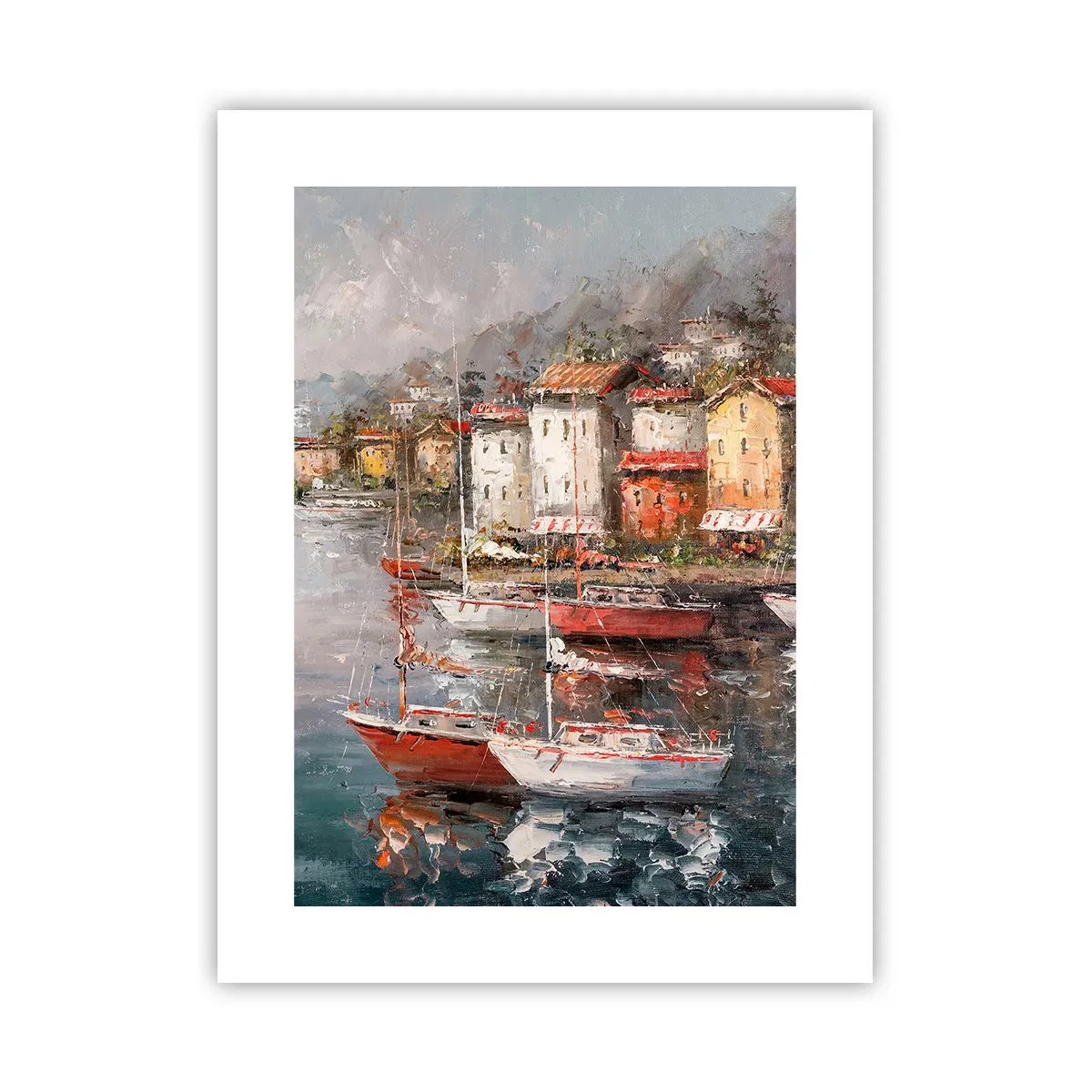 Plakat - Romantyczna przystań - 30x40 cm