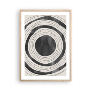 Plakat w ramie jasny dąb - W samo sedno - 50x70 cm