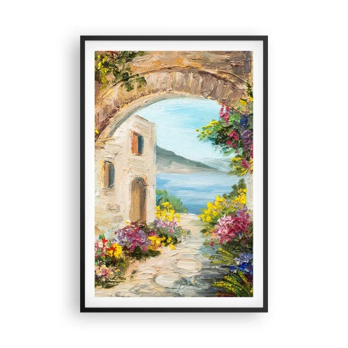 Plakat w czarnej ramie - Urok nadmorskiej prowincji - 61x91 cm