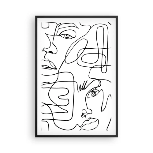 Plakat w czarnej ramie - W splątanych emocjach - 61x91 cm