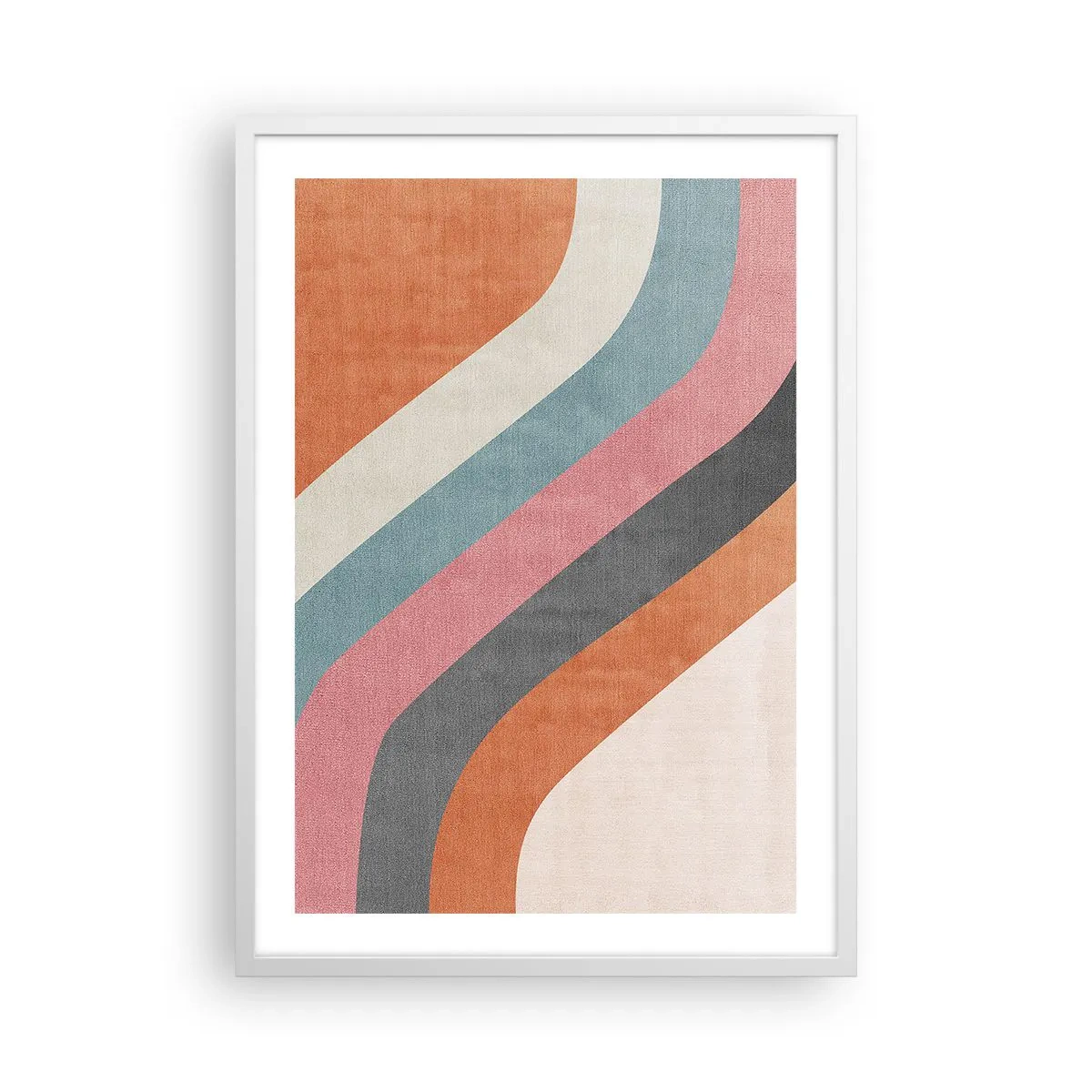 Plakat w białej ramie - Kompozycja diagonalna – ruch - 50x70 cm