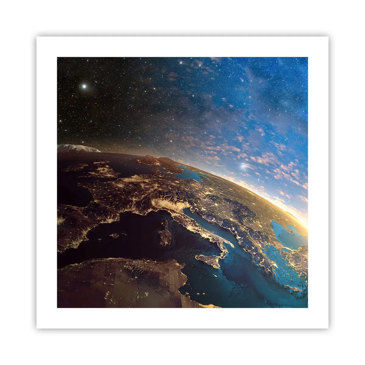 Plakat - Spójrzmy na siebie z dystansu - 50x50 cm