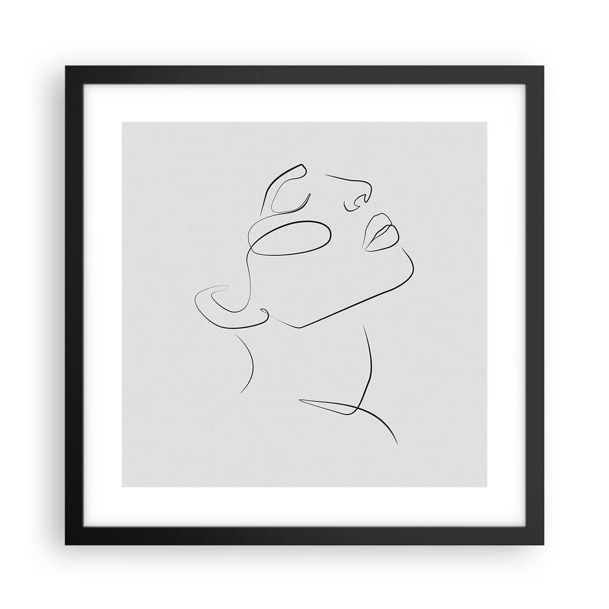 Plakat w czarnej ramie - Meandry marzenia - 40x40 cm