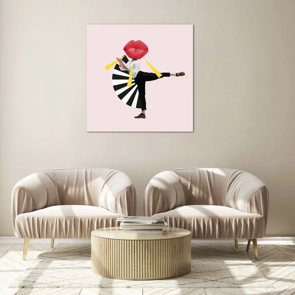 Obraz na szkle - Surrealistyczny pop-art - 40x40 cm