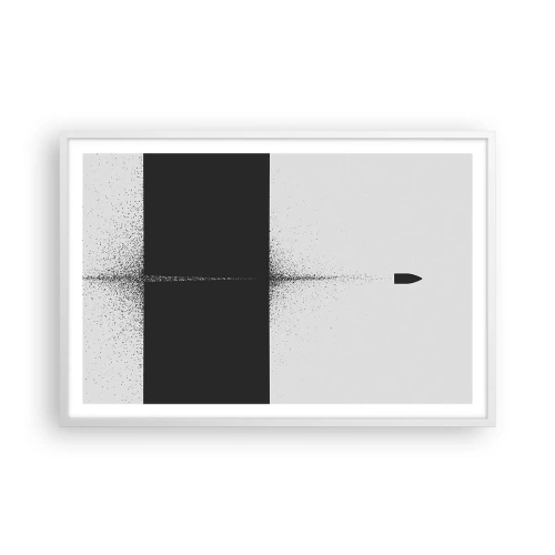 Plakat w białej ramie - Prosto do celu - 91x61 cm