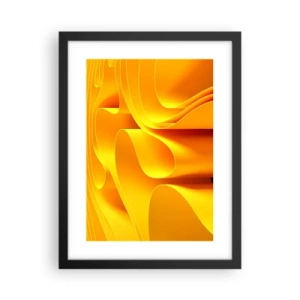 Plakat w czarnej ramie - Jak fale słońca - 30x40 cm