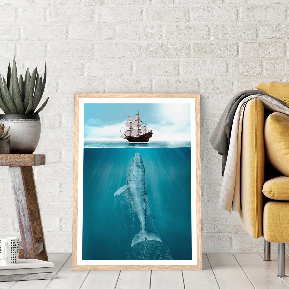 Plakat w ramie jasny dąb - Lepiej nie wiedzieć - 40x50 cm