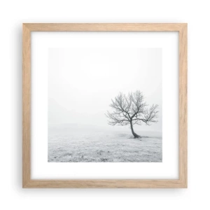 Plakat w ramie jasny dąb - Przeciw nicości - 30x30 cm