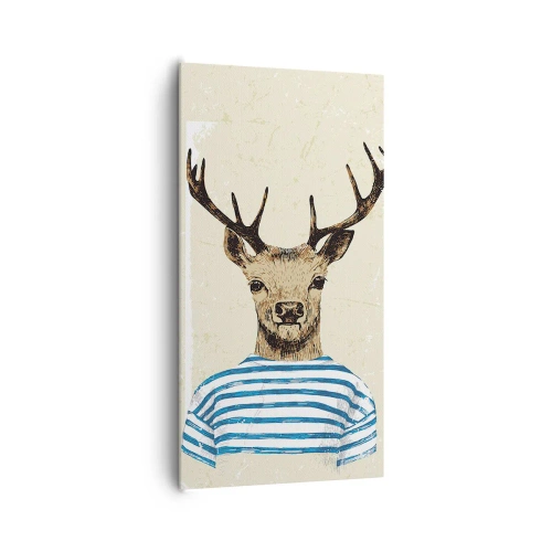 Obraz na płótnie - Bo lubię koszulki w paski! - 65x120 cm