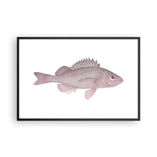 Plakat w czarnej ramie - Ryba wielkooka - 91x61 cm