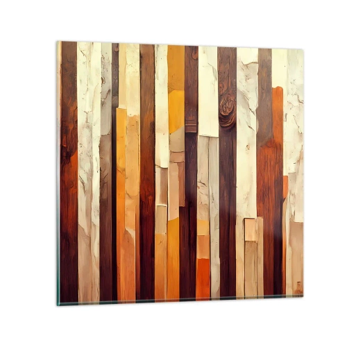 Obraz na szkle - Hymn leśnych drzew - 50x50 cm