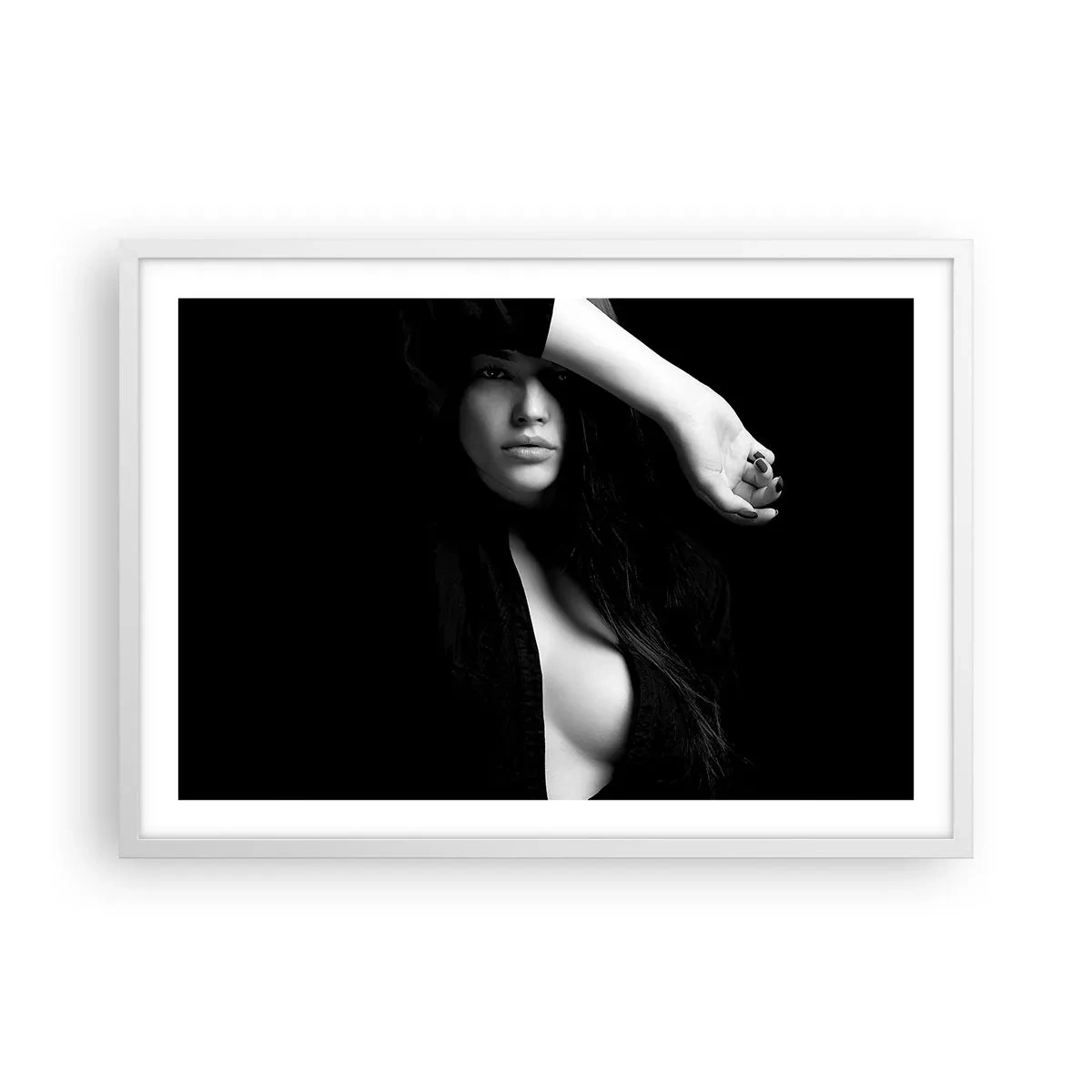 Plakat w białej ramie - Szkoła uwodzenia - 70x50 cm