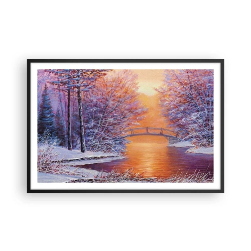 Plakat w czarnej ramie - Spotkajmy się tu - 91x61 cm