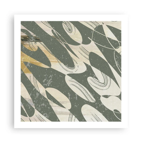 Plakat - Abstrakcja zrytmizowana - 60x60 cm