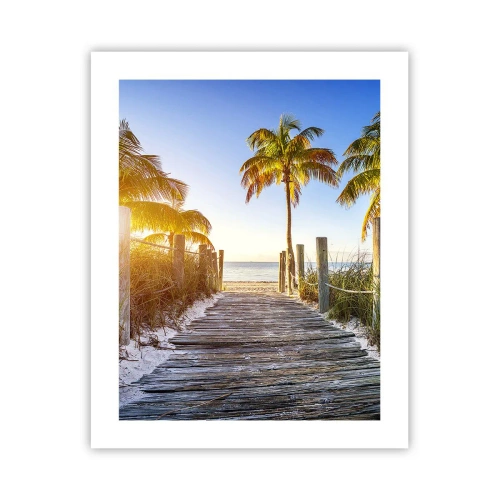 Plakat - Prosto do raju - 40x50 cm