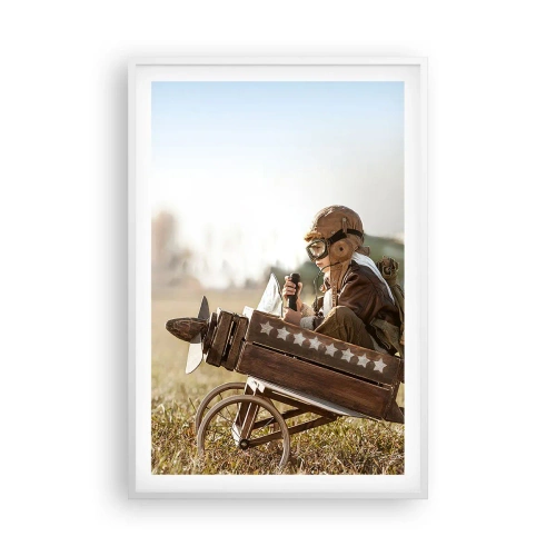 Plakat w białej ramie - Start ku marzeniu - 61x91 cm