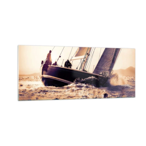 Obraz na szkle - Żeglujże, żeglarzu - 100x40 cm