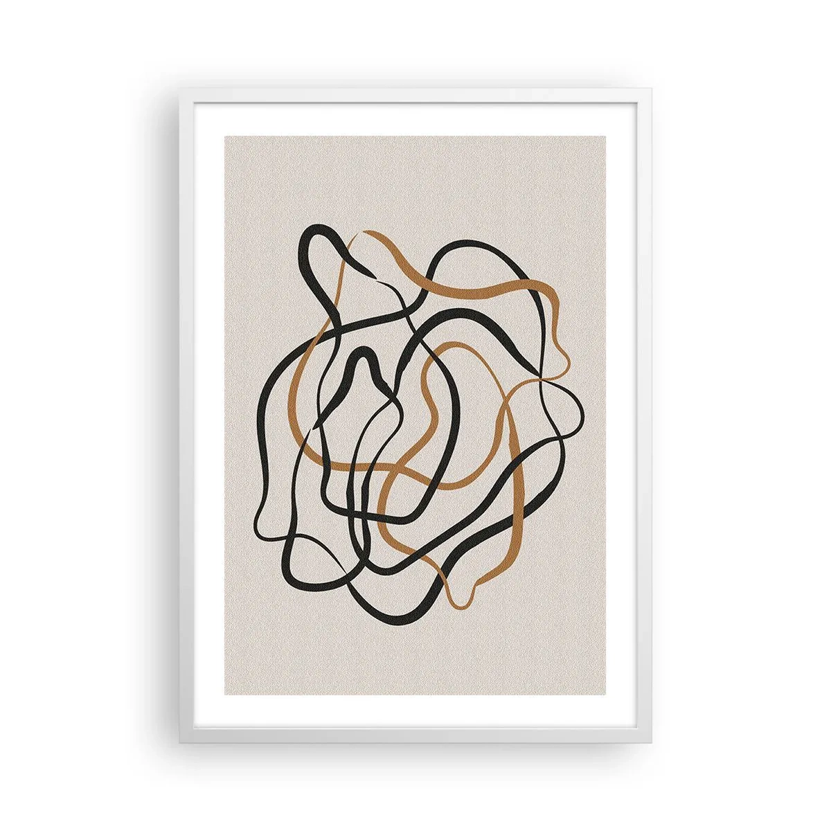 Plakat w białej ramie - Wszystko się pokręciło - 50x70 cm