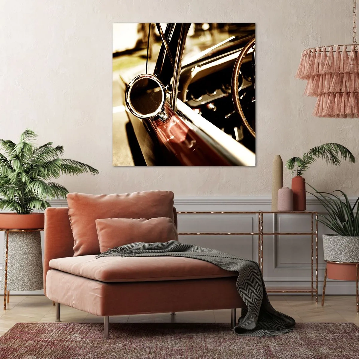 Obraz na płótnie - Auto z duszą - 50x50 cm