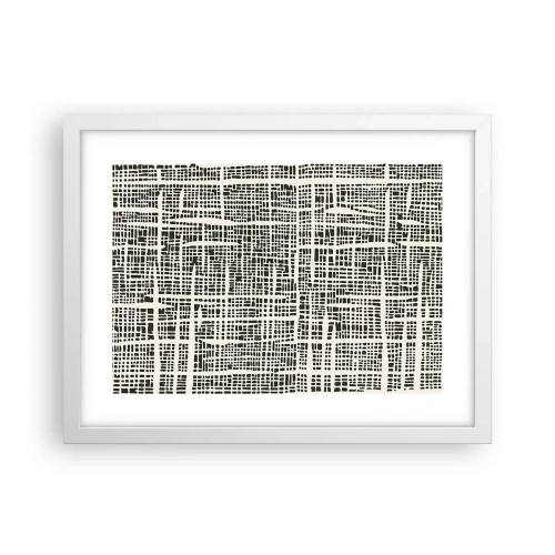 Plakat w białej ramie - Kompozycja utkana - 40x30 cm