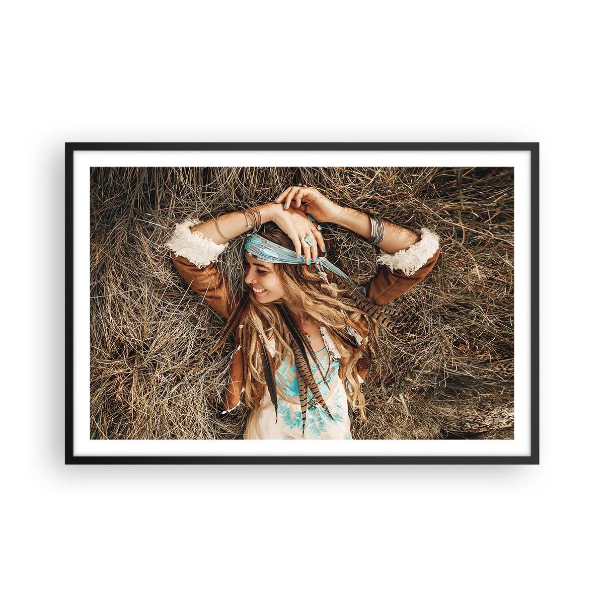 Plakat w czarnej ramie - W drodze do lata miłości - 91x61 cm