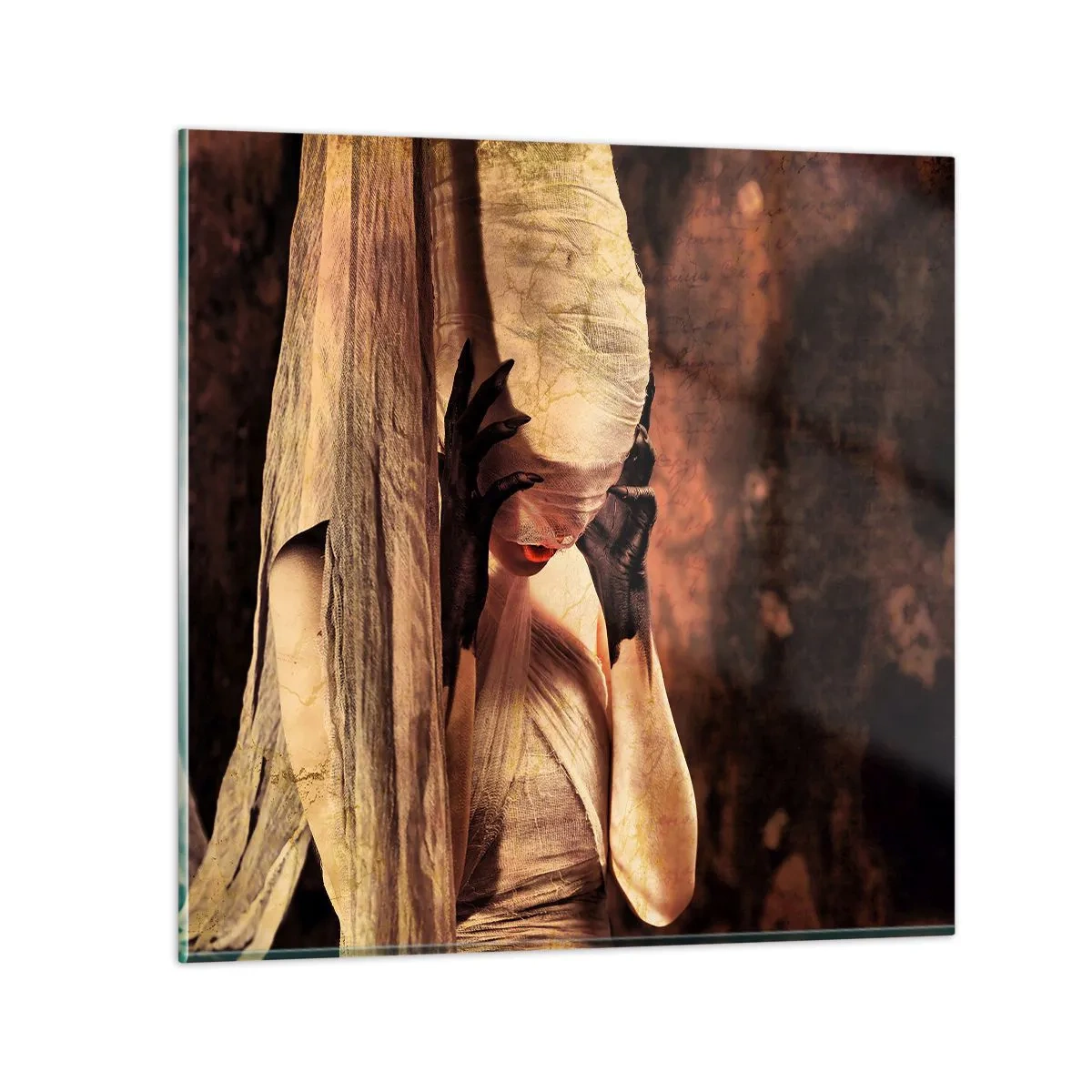 Obraz na szkle - Między dobrem a złem - 40x40 cm