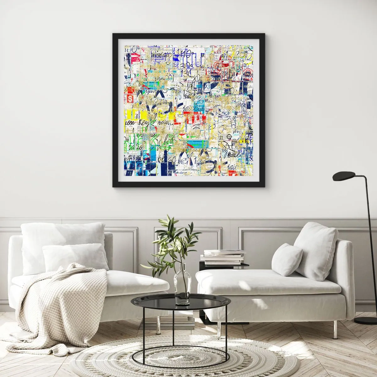 Plakat w czarnej ramie - Po prostu cieszy oczy - 60x60 cm