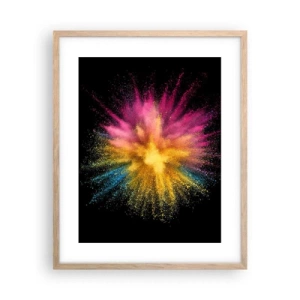 Plakat w ramie jasny dąb - Narodziny barw  - 40x50 cm