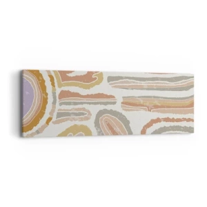 Obraz na płótnie - Barwne przekroje - 90x30 cm