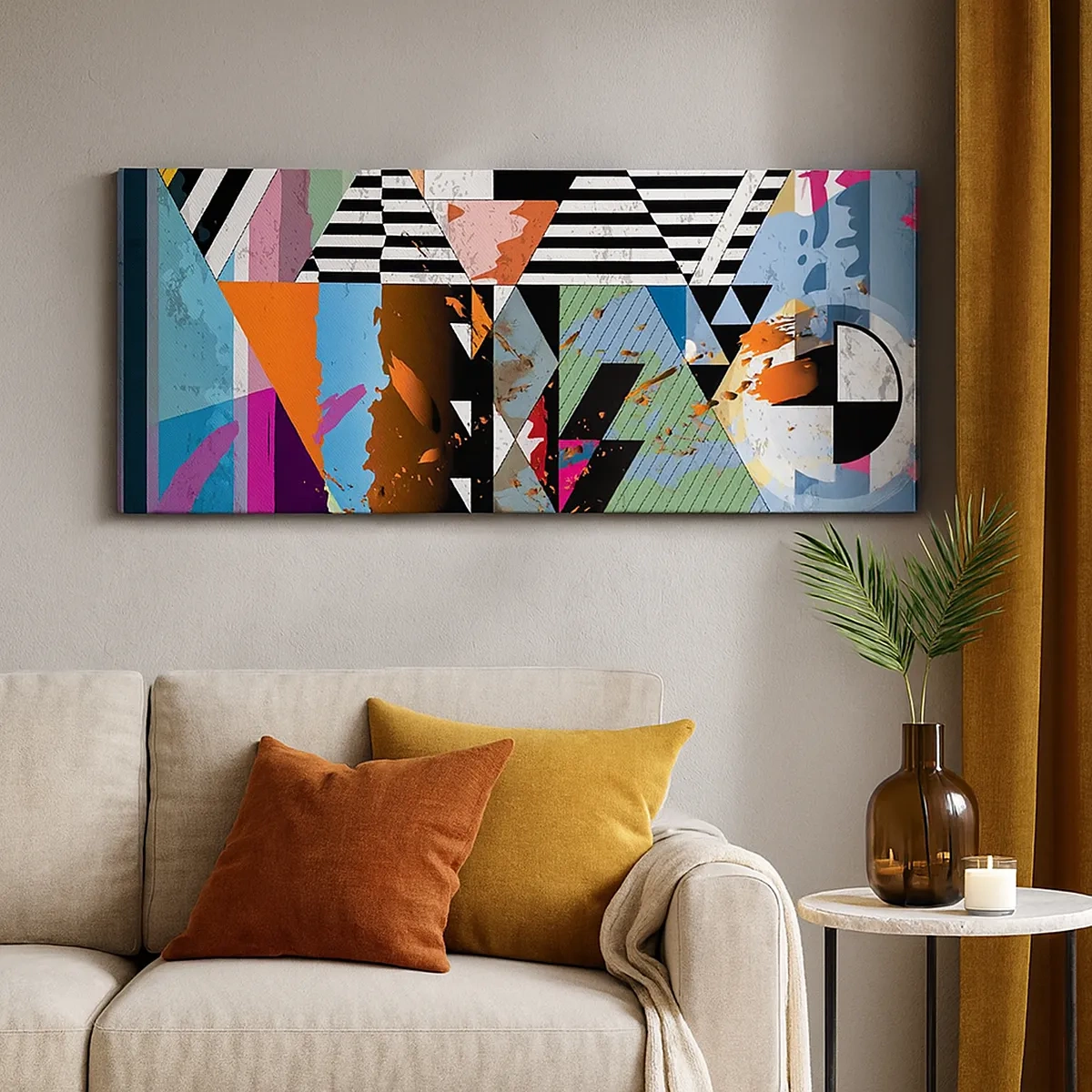 Obraz na płótnie - Geometrycznie i organicznie - 30x30 cm