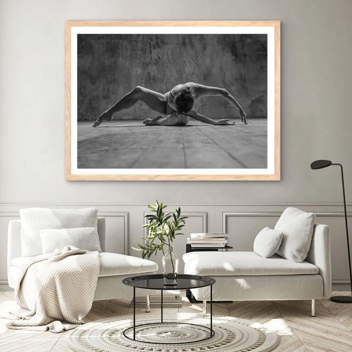 Plakat w ramie jasny dąb - Symetria odnaleziona - 70x50 cm