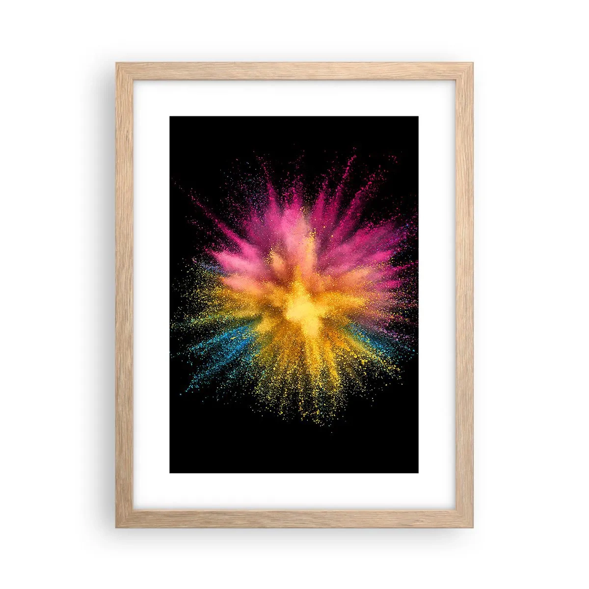 Plakat w ramie jasny dąb - Narodziny barw - 30x40 cm