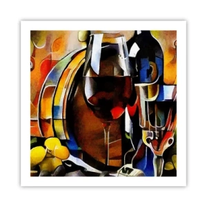 Plakat - I świat nabiera barw - 60x60 cm