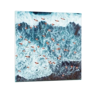 Obraz na szkle - Nadmorska parada - 50x50 cm