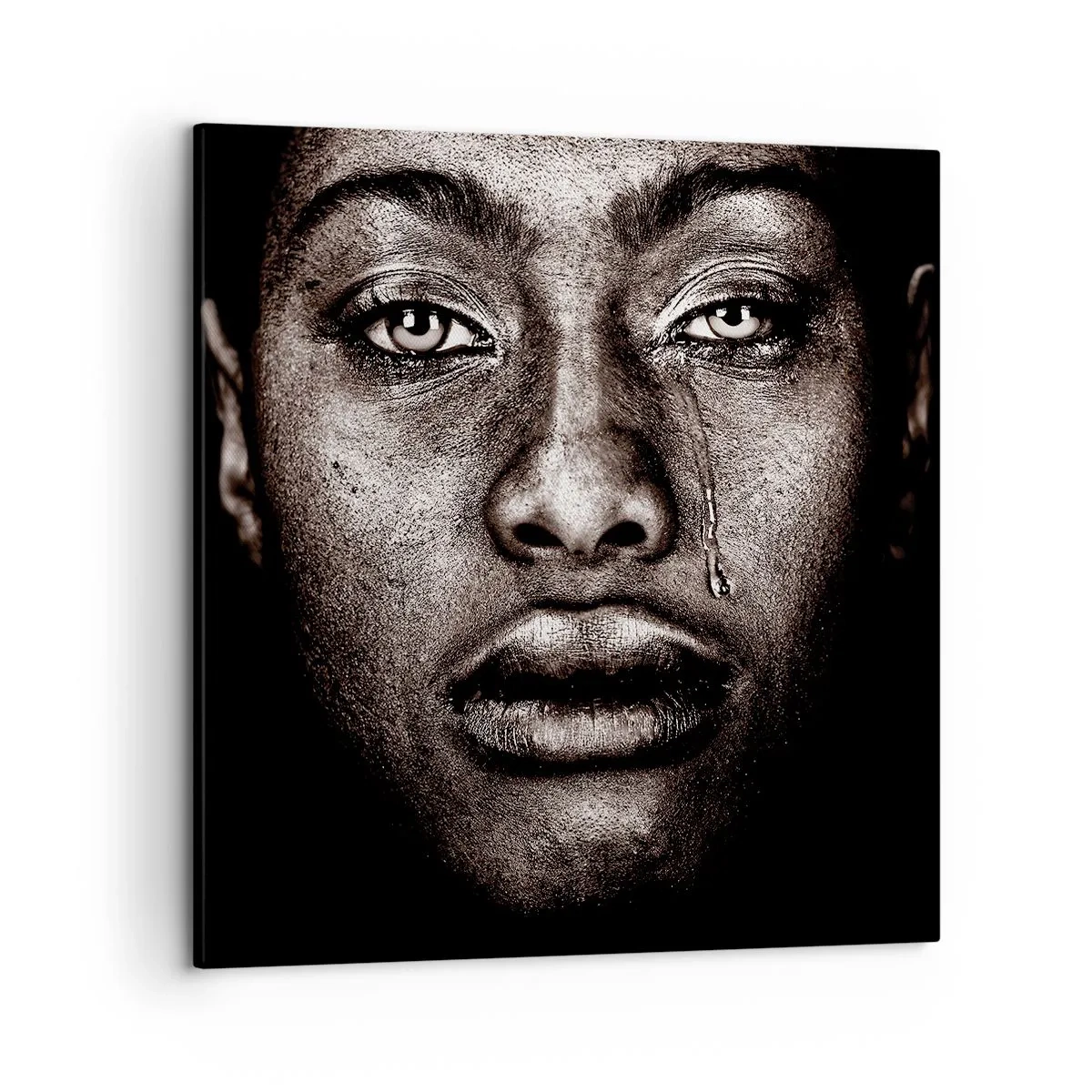 Obraz na płótnie - Jedna łza - 50x50 cm