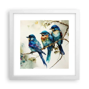 Plakat w białej ramie - Obraził się? - 30x30 cm