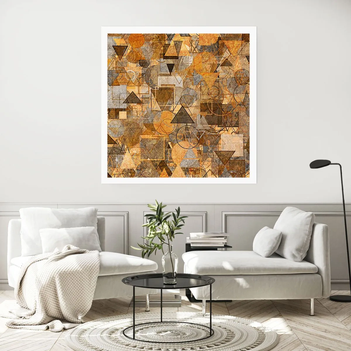 Plakat - Świat ujęty w formę - 40x40 cm