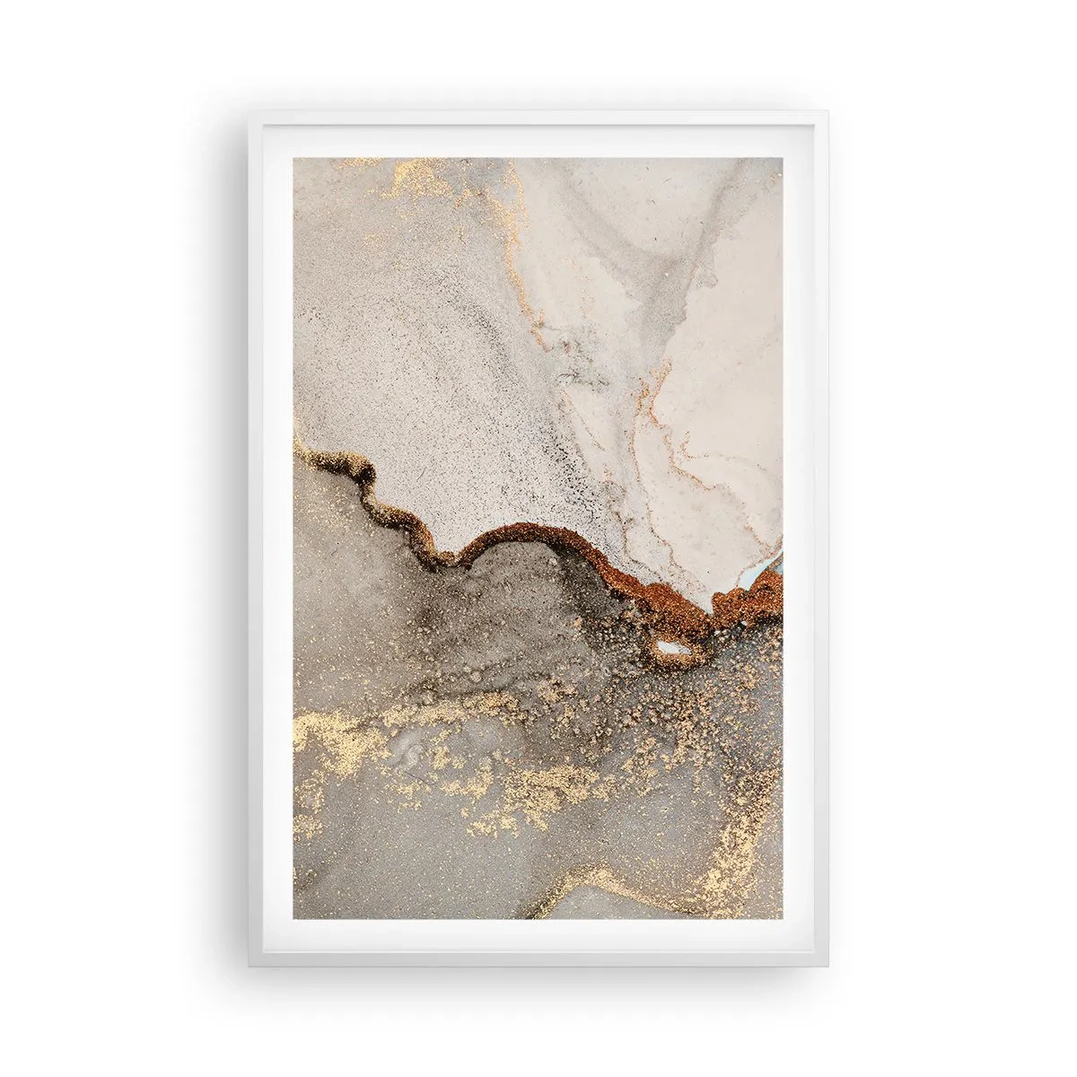 Plakat w białej ramie - Na granicy barw - 61x91 cm