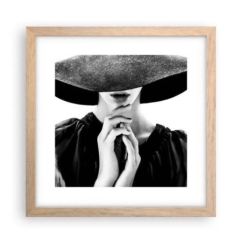 Plakat w ramie jasny dąb - Skryte piękno - 30x30 cm