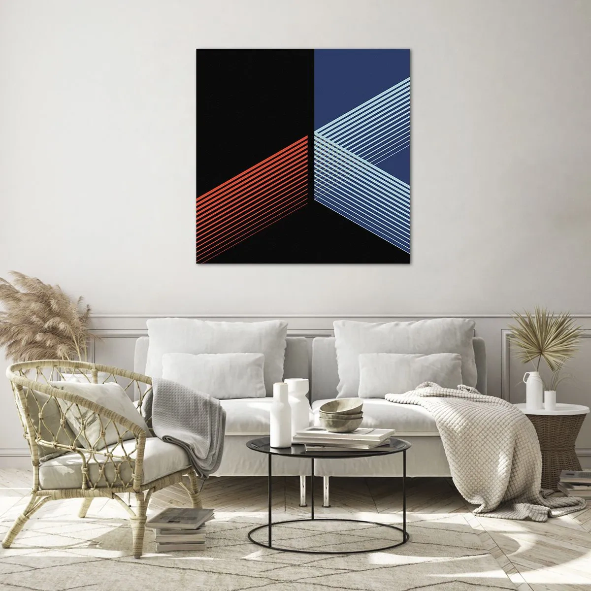 Obraz na szkle - Prosta historia - 50x50 cm