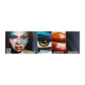 Fototapeta Próbka Samoprzylepna Deluxe Sticker - Nie sposób oderwac oczu - Portret Kobiety, Twarz, Sztuka - 100x30 cm