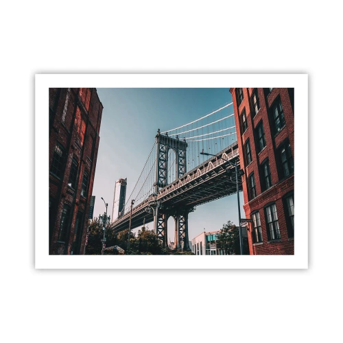 Plakat - Nad falami miasta - 70x50 cm