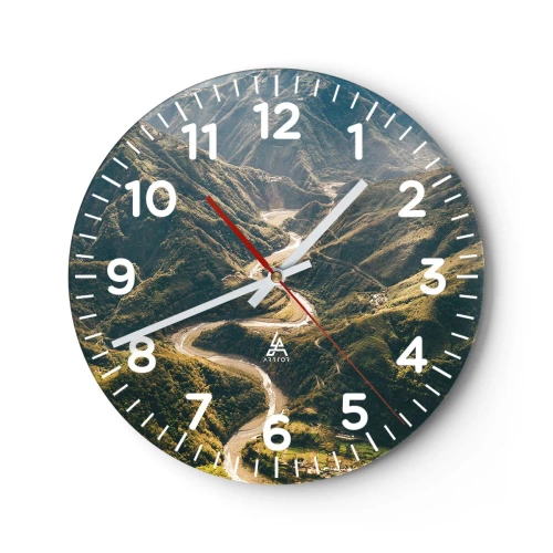 Zegar ścienny - Prosto z serca gór - 40x40 cm
