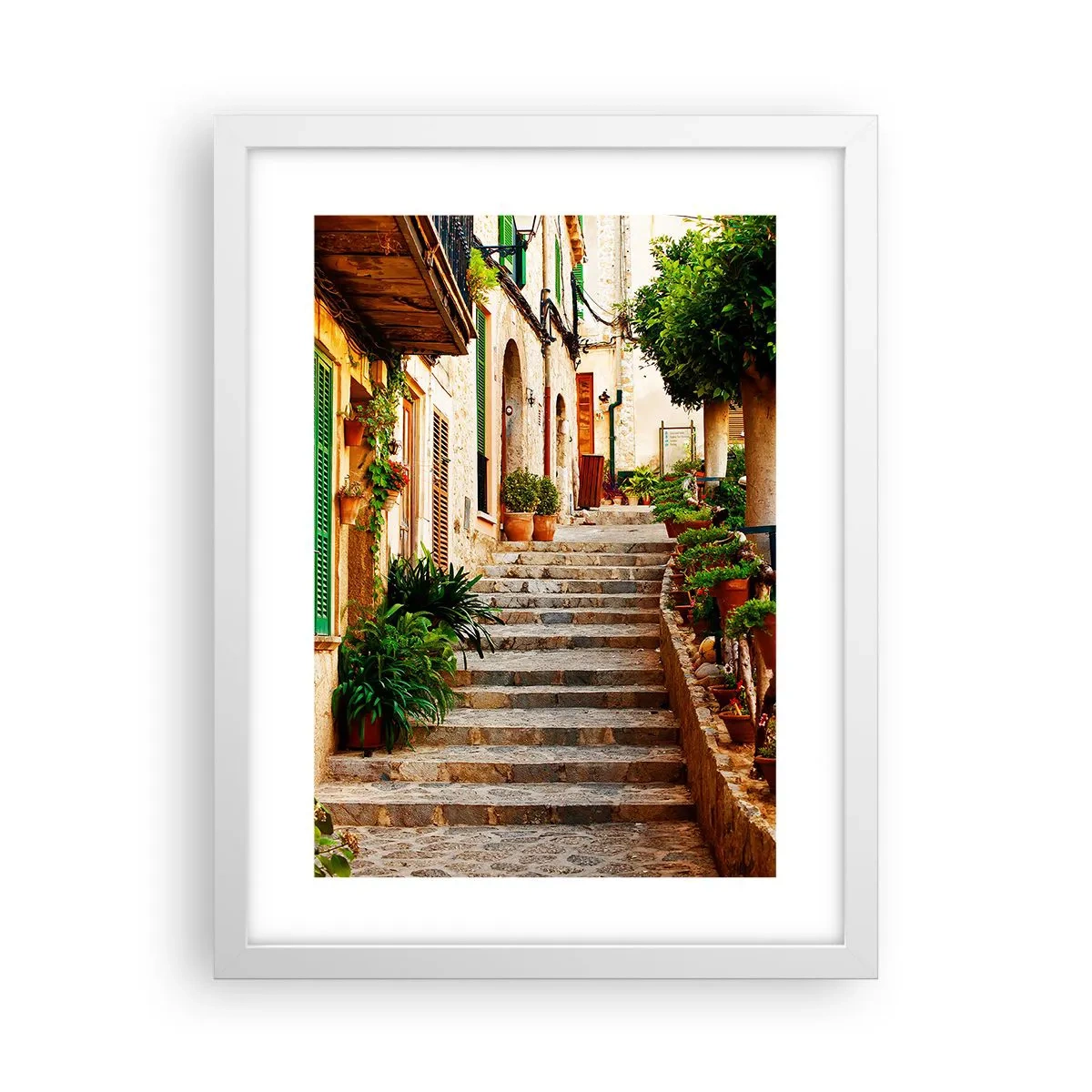 Plakat w białej ramie - Czar hiszpańskich wakacji - 30x40 cm