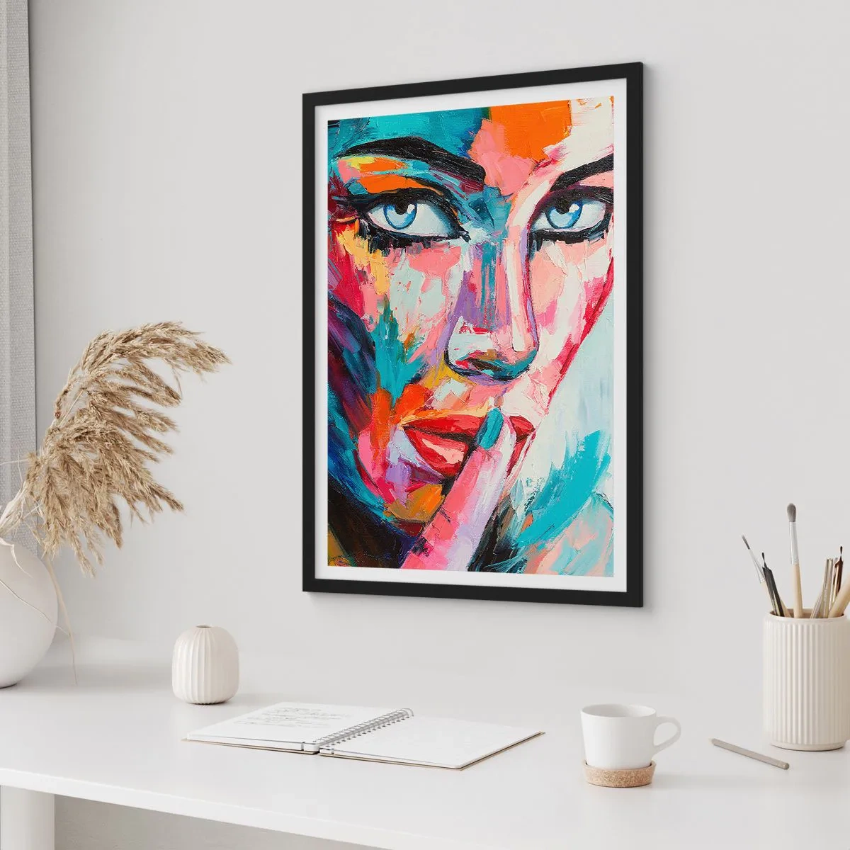 Plakat w czarnej ramie - Nasza pierwsza tajemnica - 30x40 cm