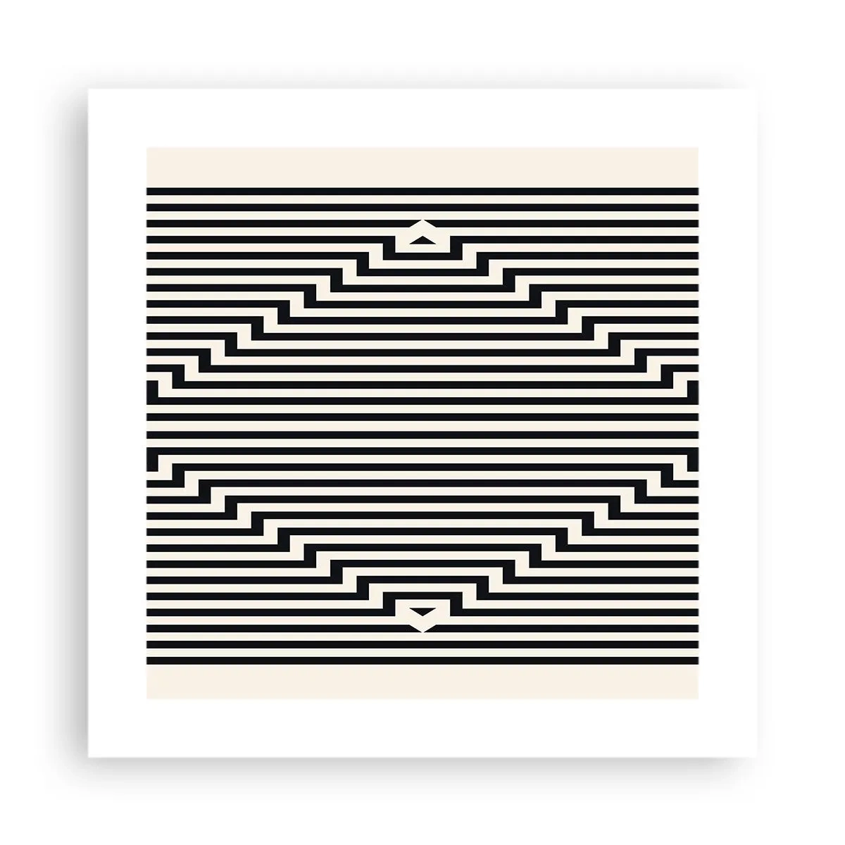 Plakat - Geometryczna iluzja - 40x40 cm