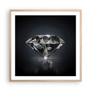 Plakat w ramie jasny dąb - Best girls friend - 60x60 cm