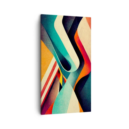 Obraz na płótnie - Kompozycja intensywna - 45x80 cm