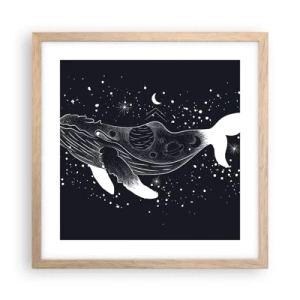 Plakat w ramie jasny dąb - W oceanie wszechświata - 40x40 cm