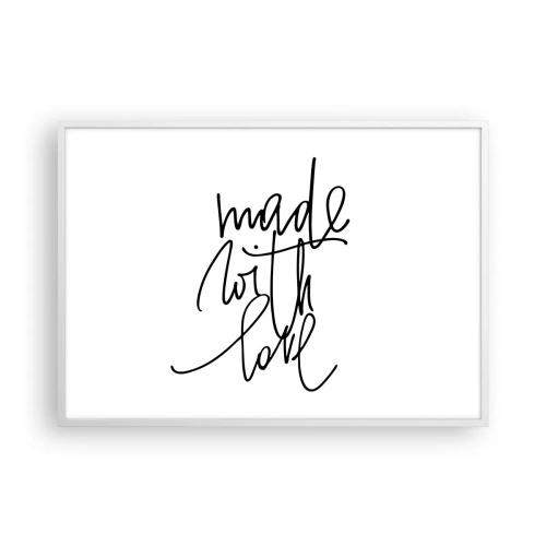 Plakat w białej ramie - Najlepsza marka - 100x70 cm